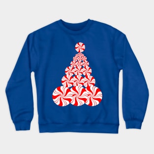 Christmas Candy Peppermint Tree Crewneck Sweatshirt